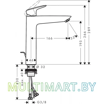 Смеситель Hansgrohe Logis (71090000) картинка 5